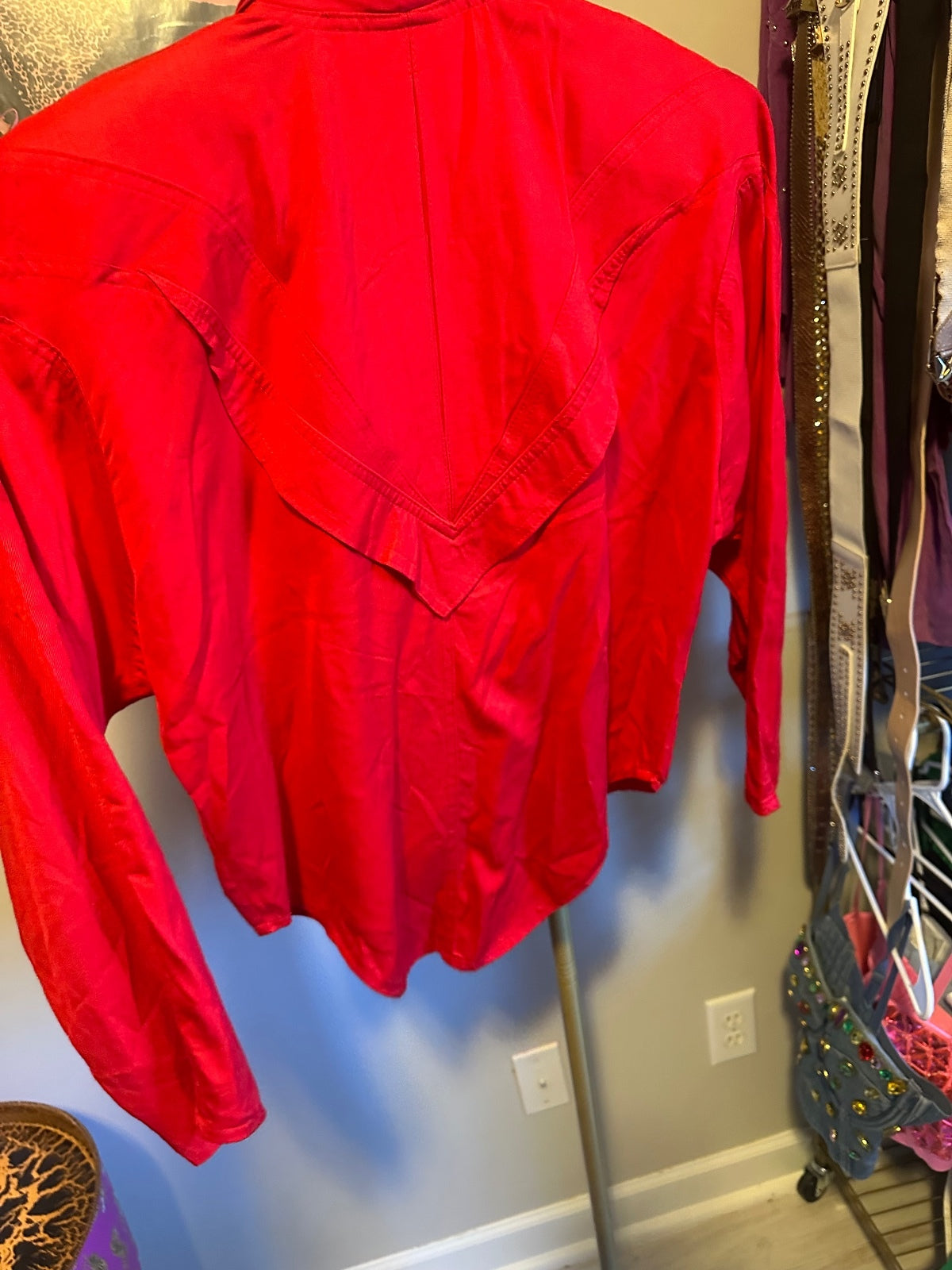 IIF Vintage Red Embellished 2-Piece Pant Set