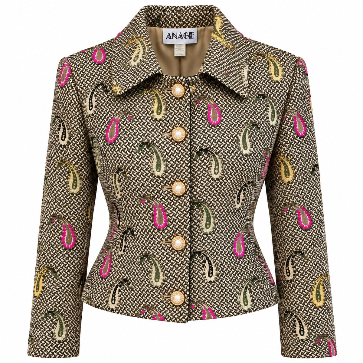 Vintage ANAGE Paisley Cropped Jacket