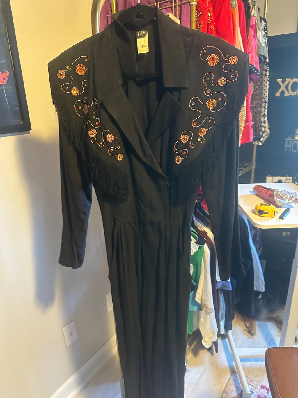 Vintage IIF Western Fringe Jumpsuit