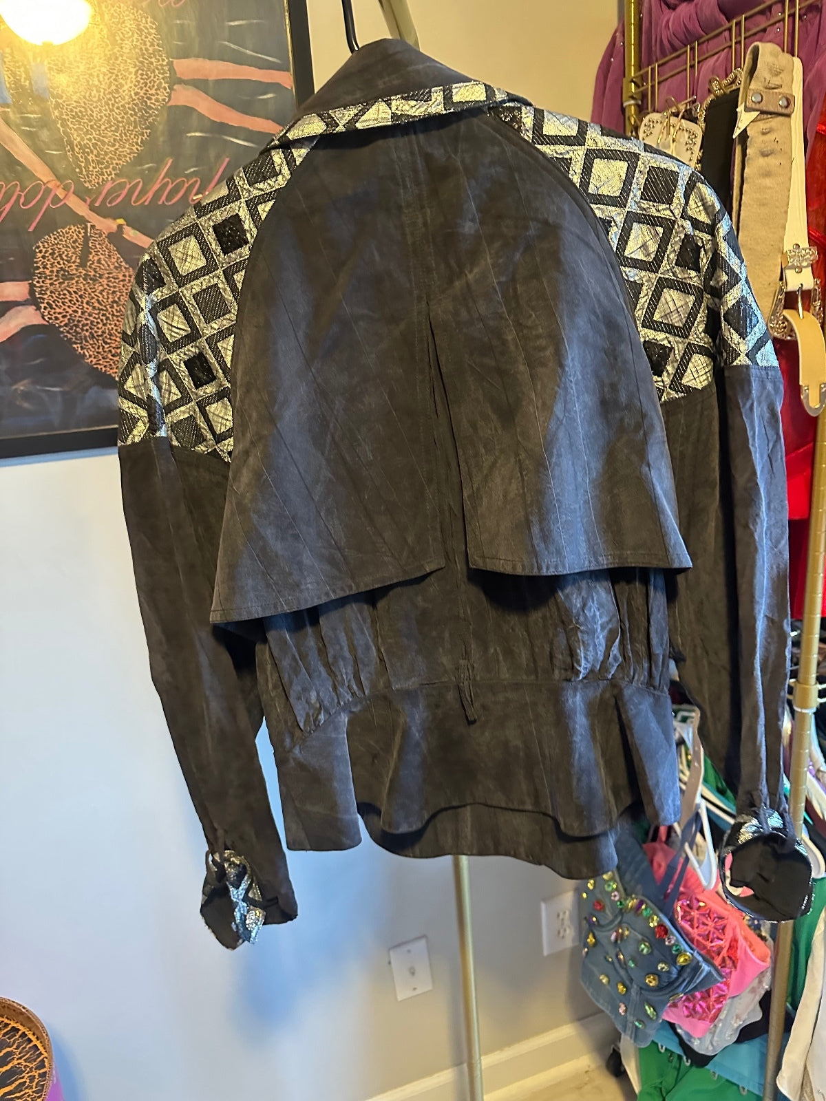 Vintage Cache Geometric Embellished Blazer