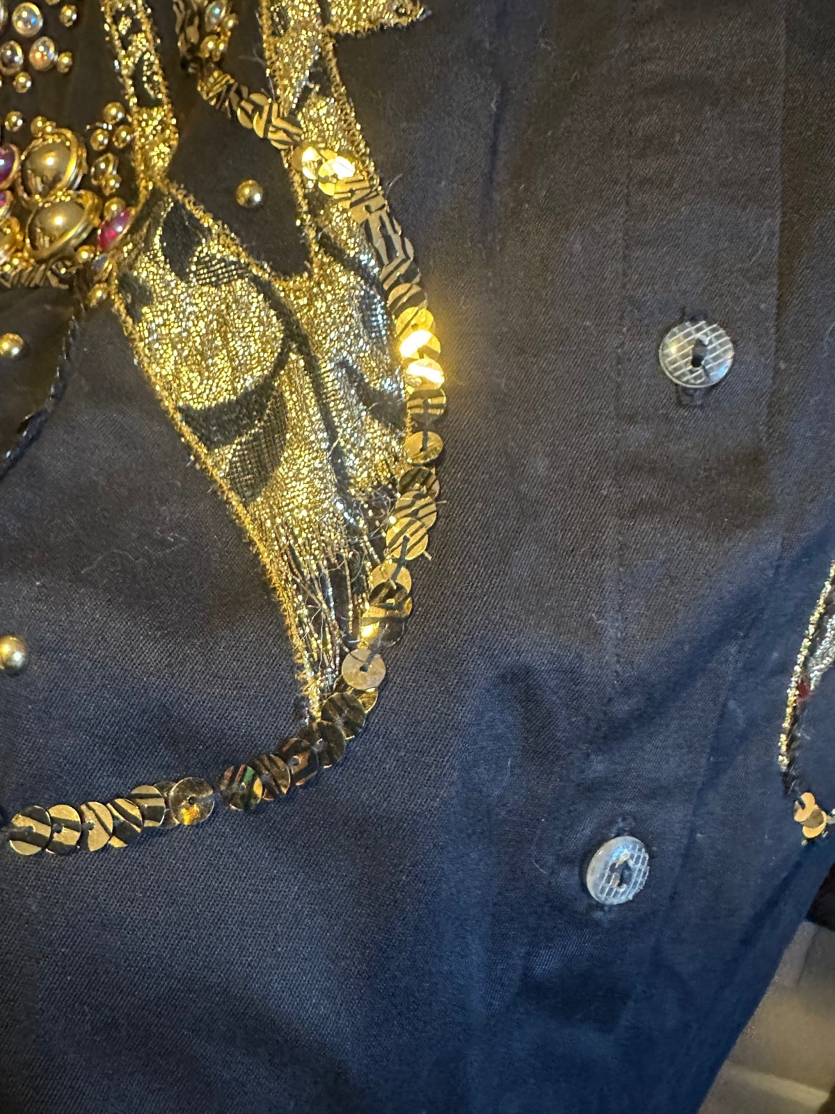 Vintage G.A.R. Embellished Statement Shirt