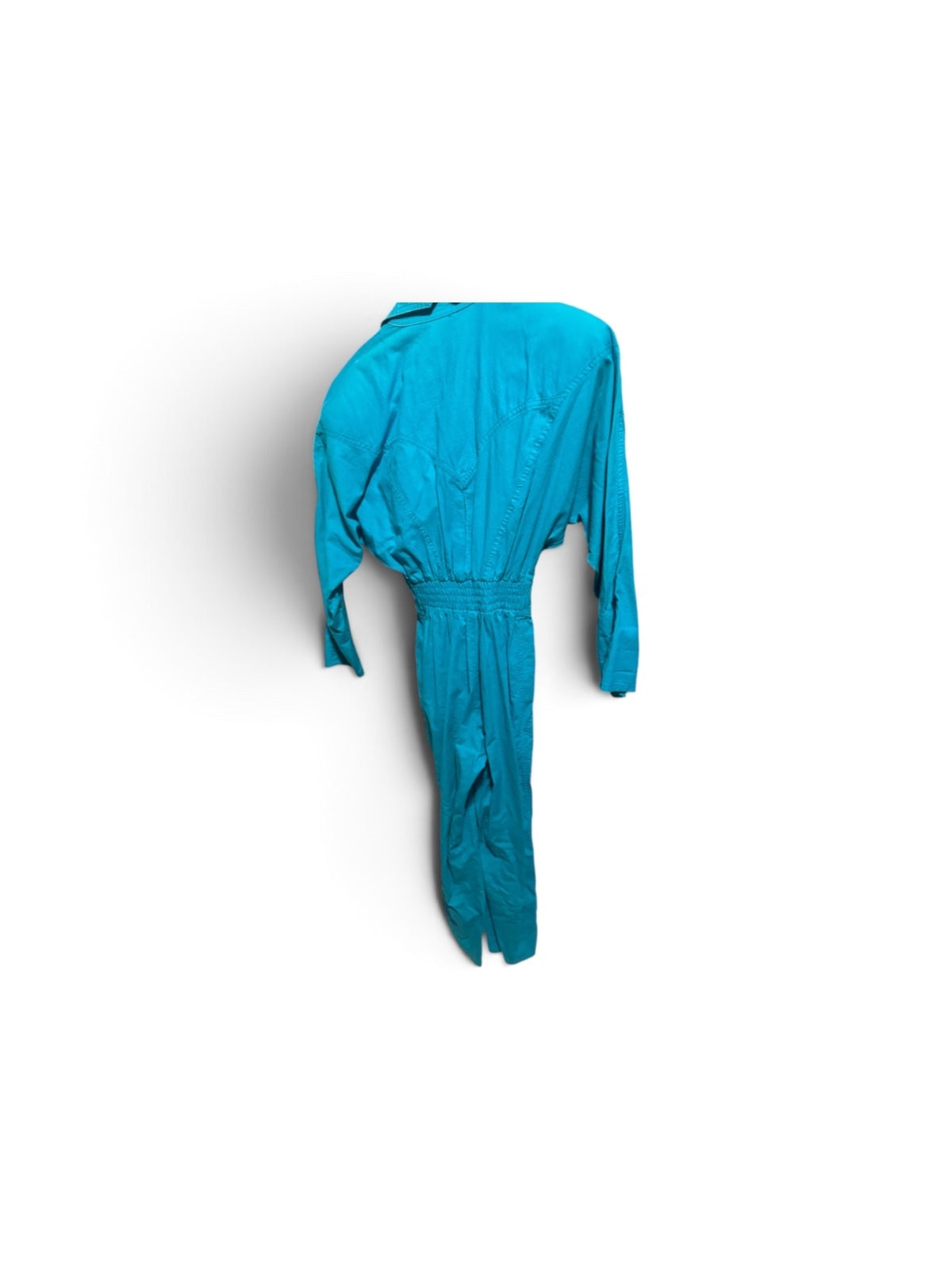 Vintage Teal IIF Embellished Denim Jumpsuit