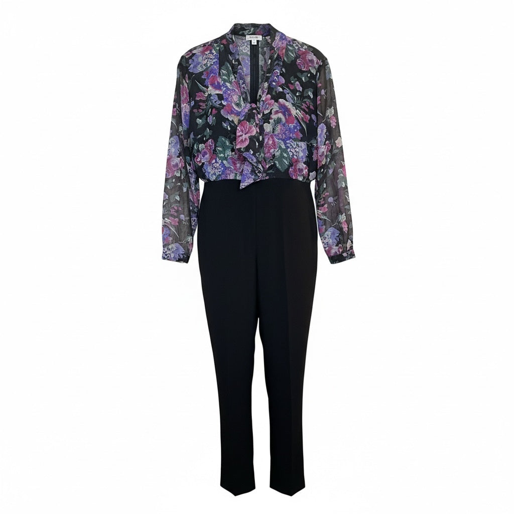 Vintage 80s Floral Jumpsuit