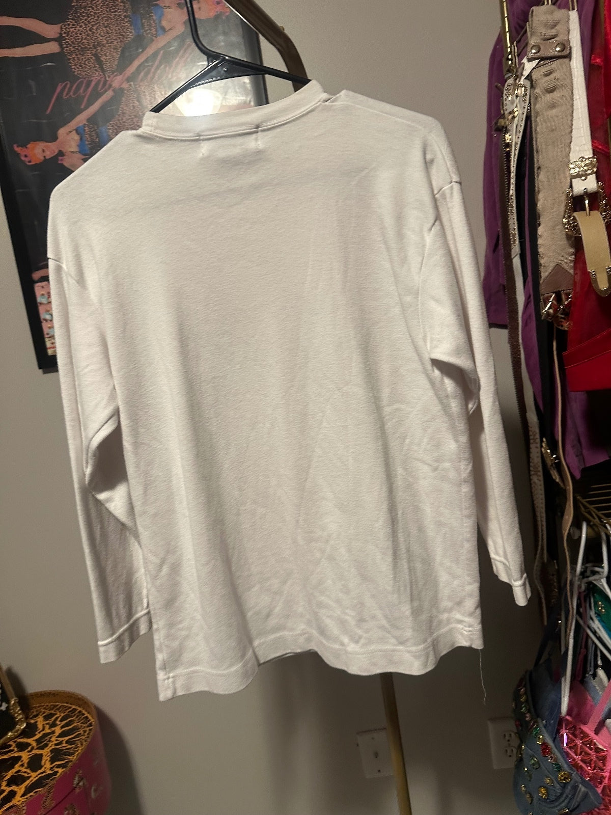 Carducci Vintage Blue Abstract Floral Embellished Top