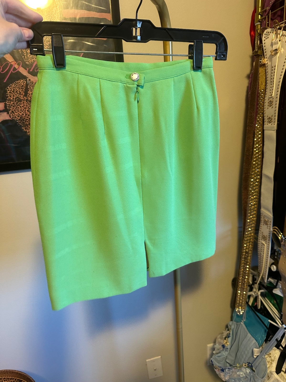 Cache Vintage Green Double Breasted Suit
