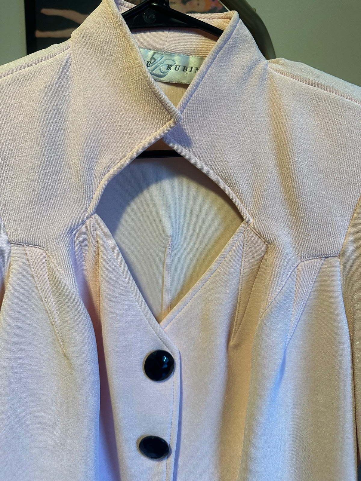 Lillie Rubin Muegler Style Pink Structured Jacket