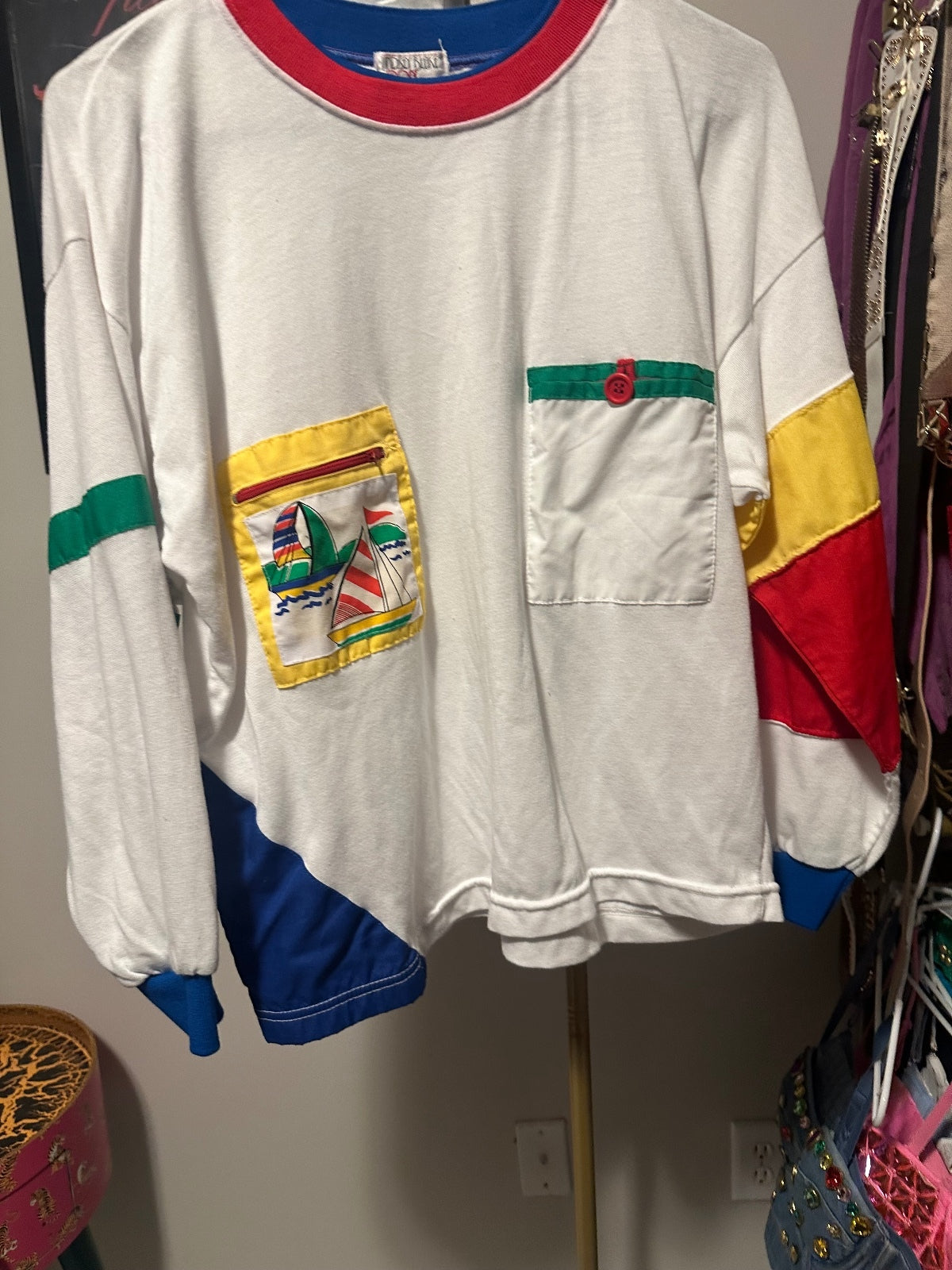 Vintage 80s Colorblock Graphic T-Shirt