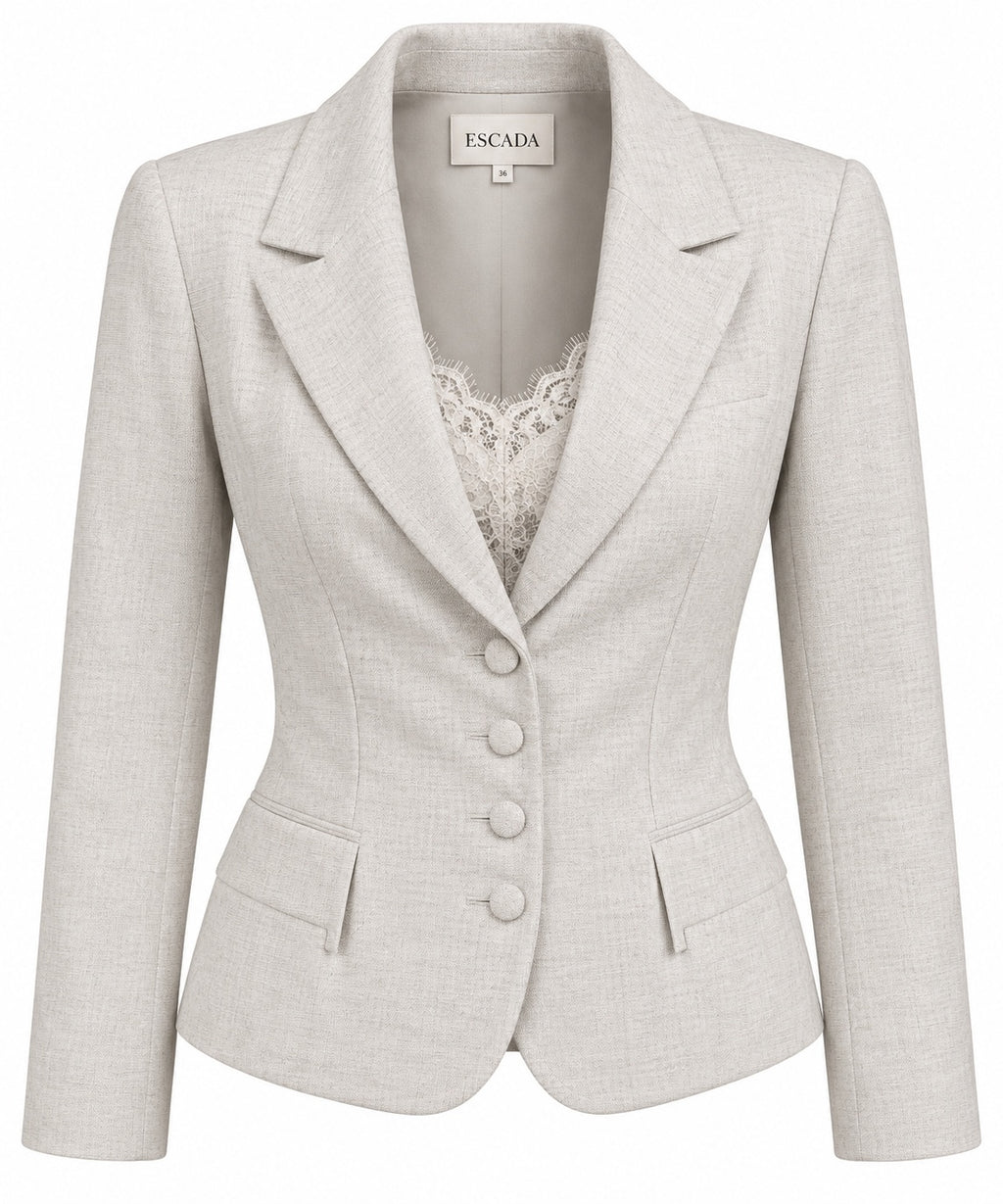 Vintage Escada Removable Lace-Insert Blazer