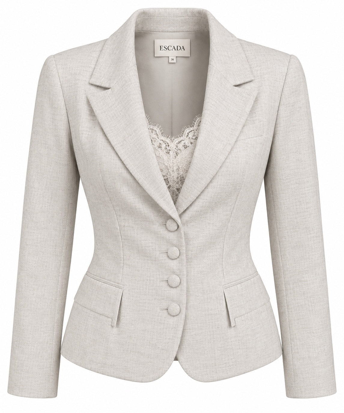Vintage Escada Removable Lace-Insert Blazer