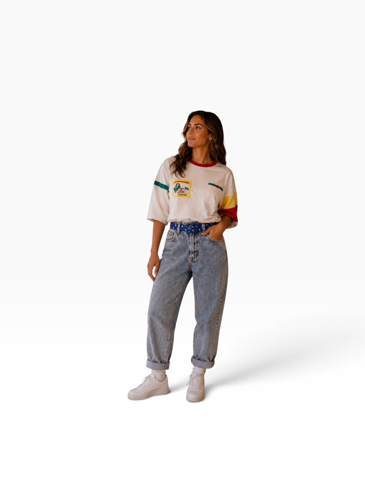 Vintage 80s Colorblock Graphic T-Shirt