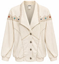 Ivory Embellished Western-Inspired Jacket