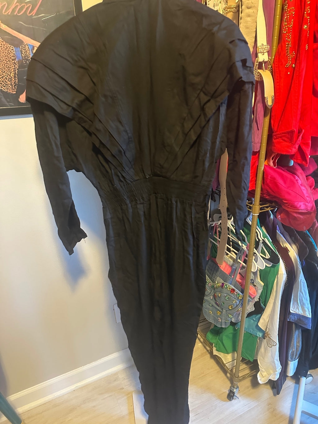 Vintage IIF Black Embellished Jumpsuit