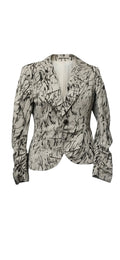 Escada Vintage Abstract Print Statement Blazer