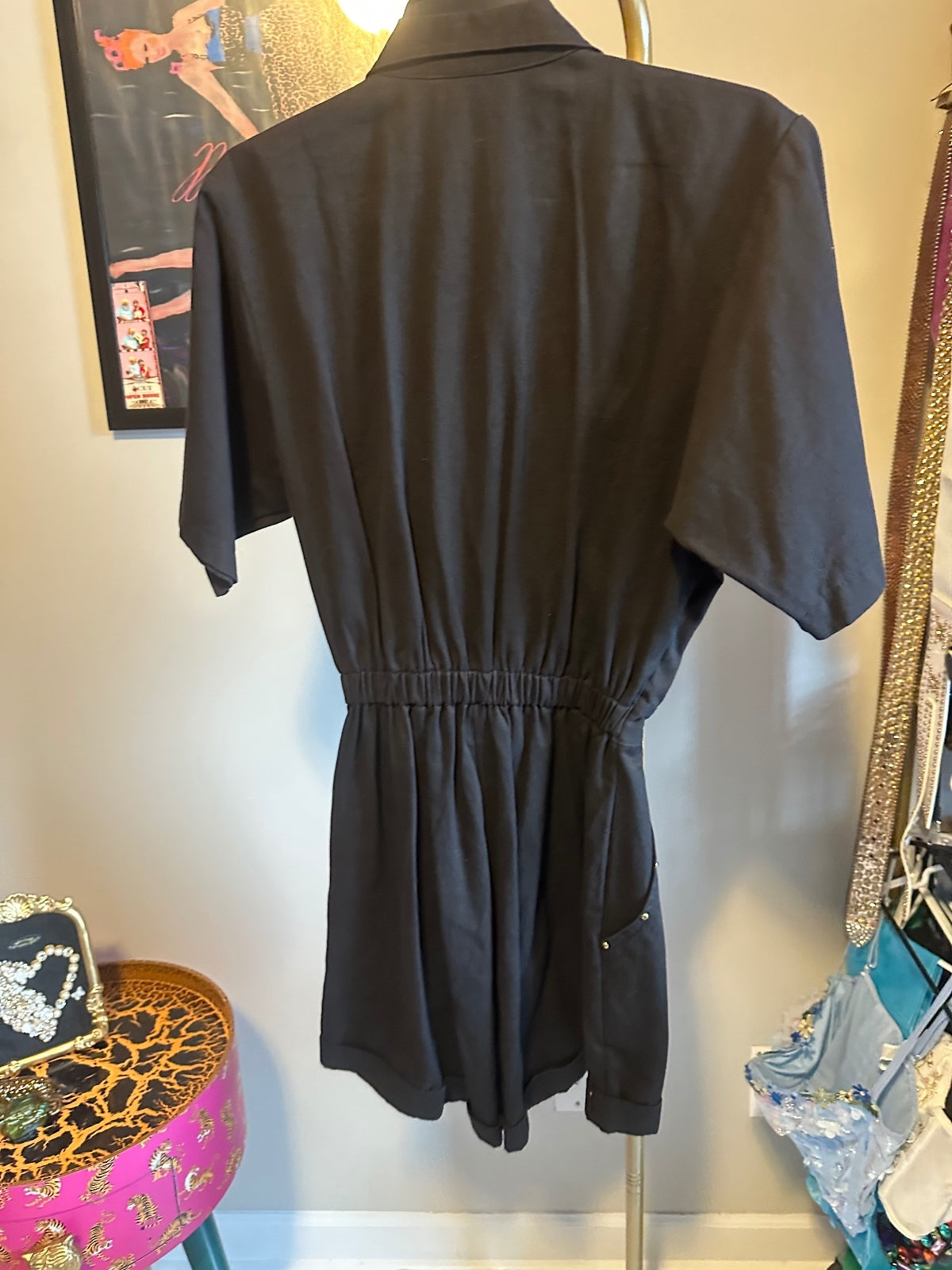 Rio Vintage Black Western Embellished Romper