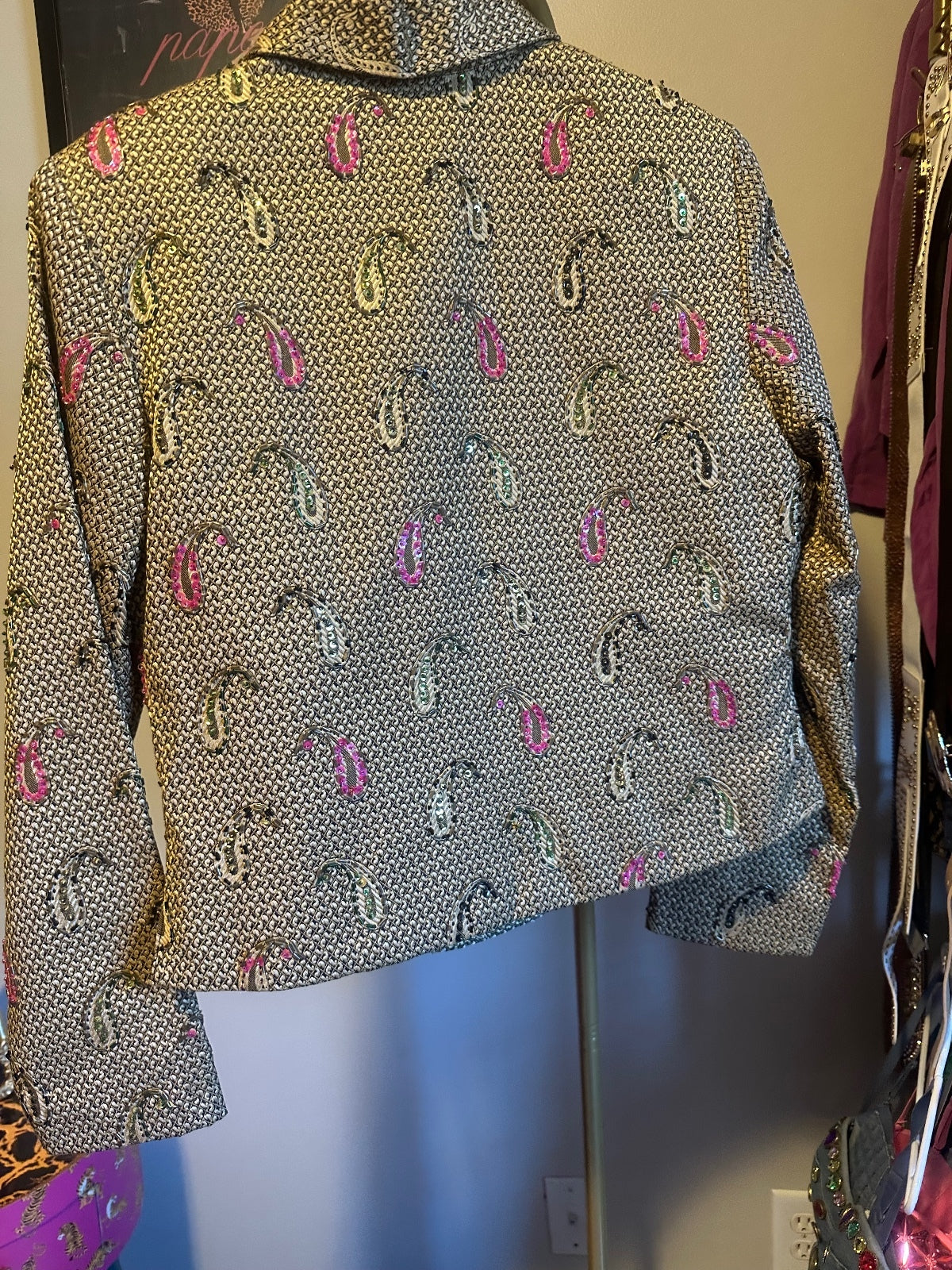Vintage ANAGE Paisley Cropped Jacket