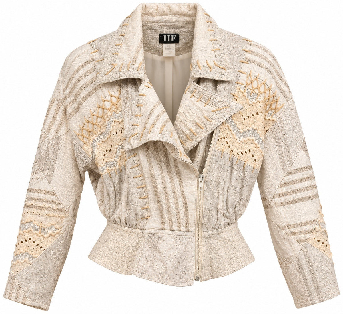 Vintage IIF Patchwork Embellished Jacket