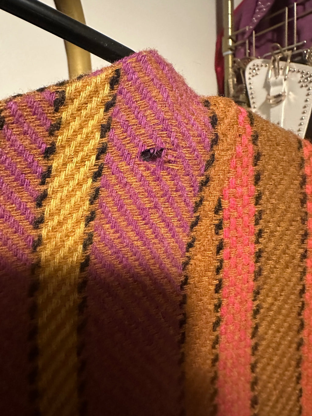 1960s Striped Wool Mod Dress