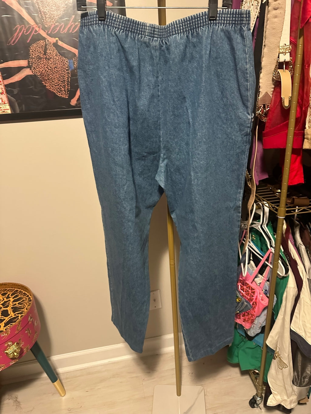 Vintage 80s Embellished Denim Jeans
