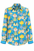 Silk Handbag Print Blouse