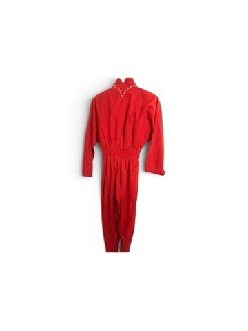 Vintage Red Western Embroidered Jumpsuit