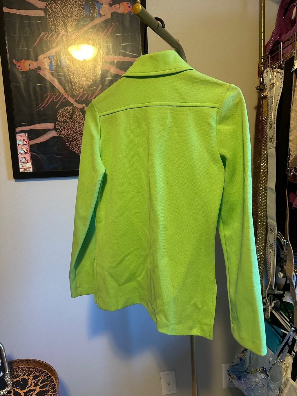 1970s Lime Green Fitted Shirt