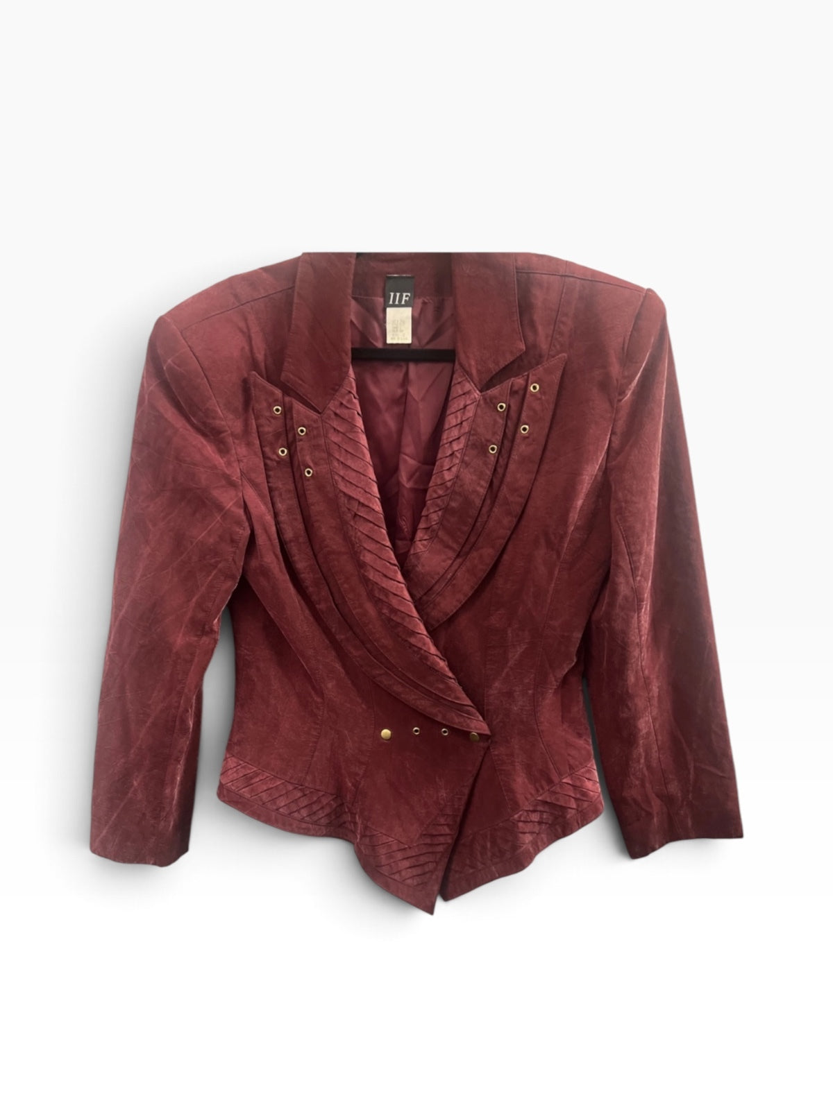 Vintage IIF Burgundy Statement Blazer