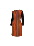 1960s Striped Wool Mod Dress