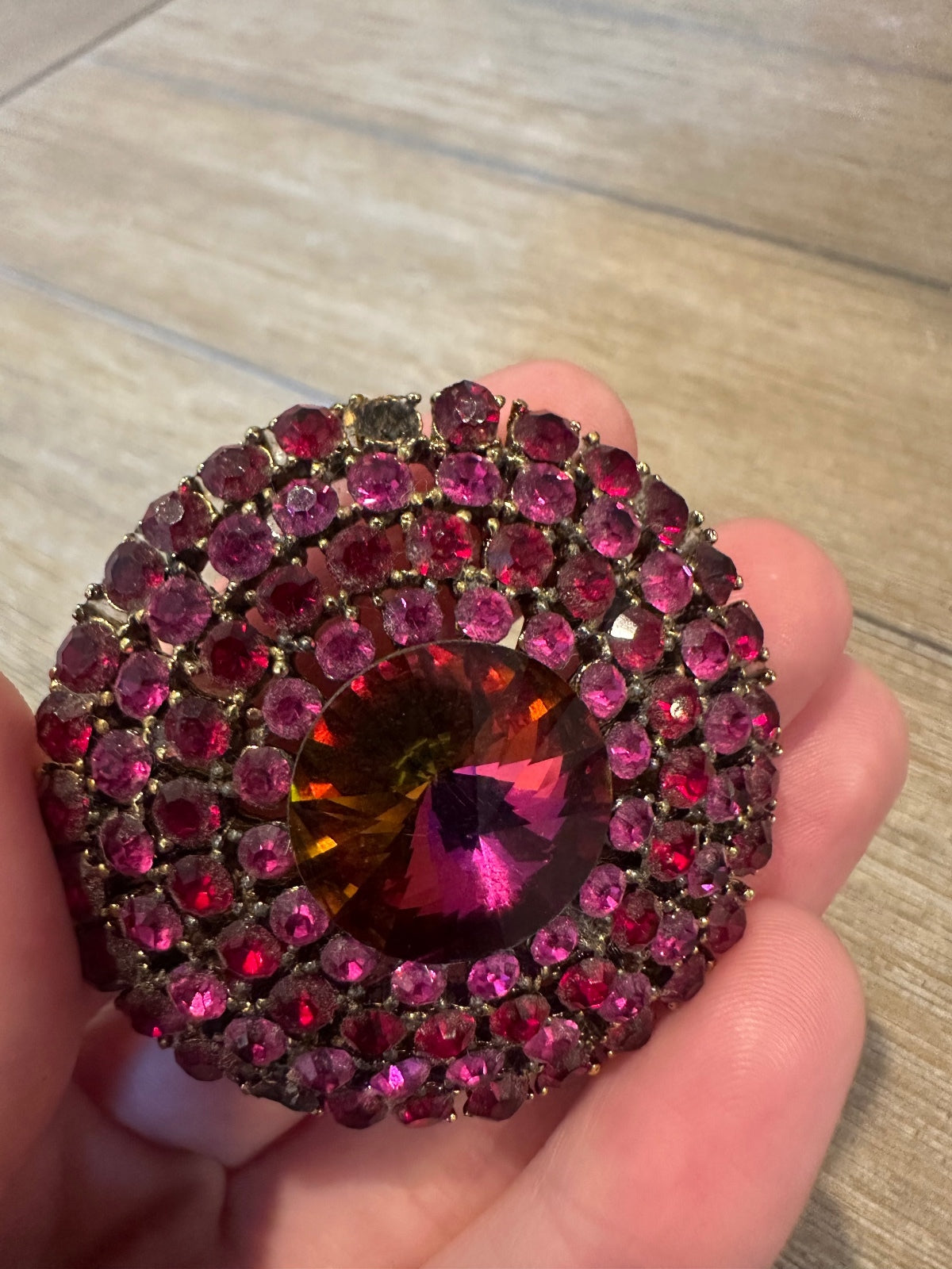 Vintage Weiss Rhinestone Brooch & Earrings Set | 1950s–60s
