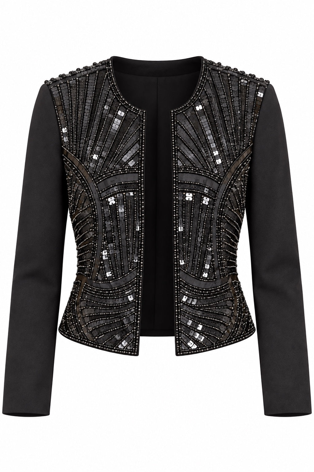 Caché Black Beaded Jacket
