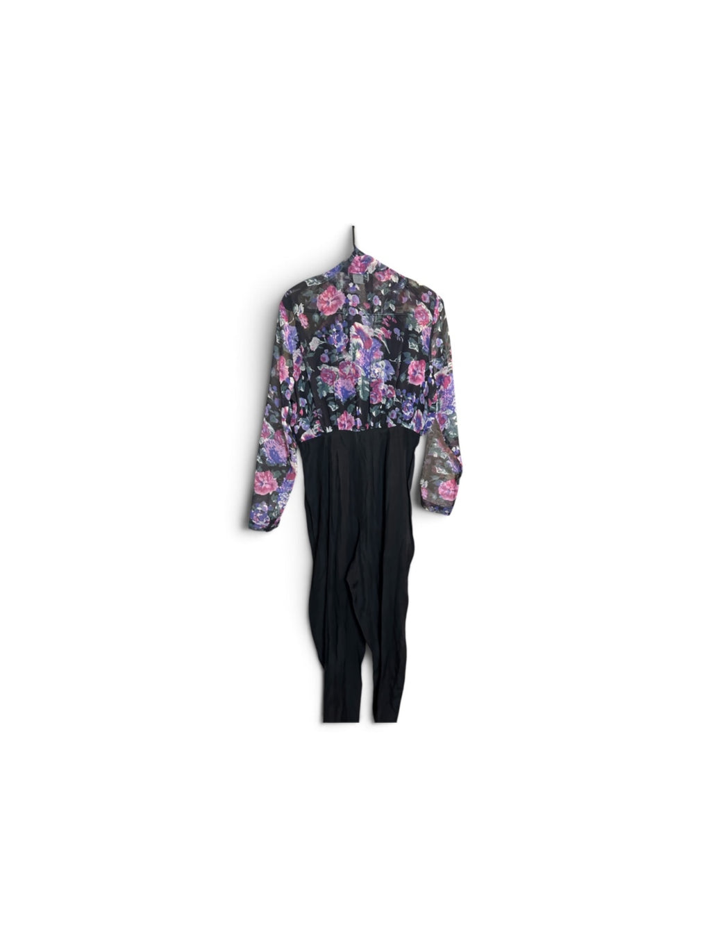 Vintage 80s Floral Jumpsuit