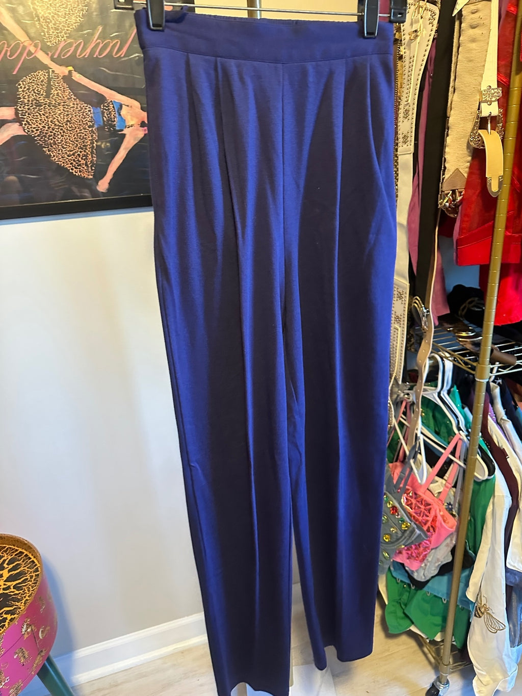 Vintage IB Diffusion Navy Blue Embellished 2-Piece Tracksuit Set