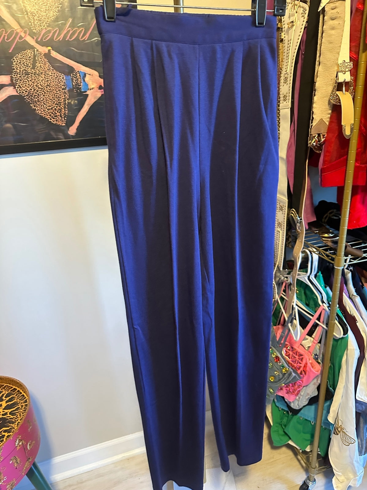 Vintage IB Diffusion Navy Blue Embellished 2-Piece Tracksuit Set