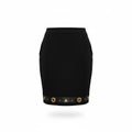 Vintage Cache Black Gold Hardware Pencil Skirt