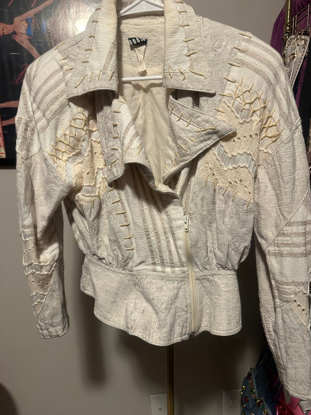 Vintage IIF Patchwork Embellished Jacket