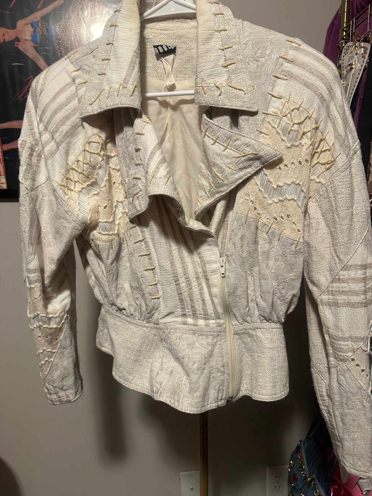 Vintage IIF Patchwork Embellished Jacket