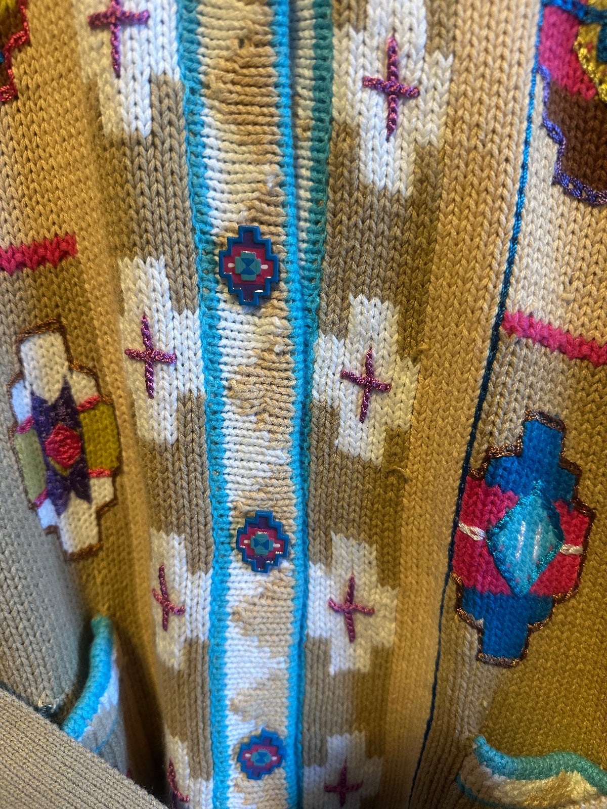 Storybook Vintage Southwestern Knit Top & Cardigan Set
