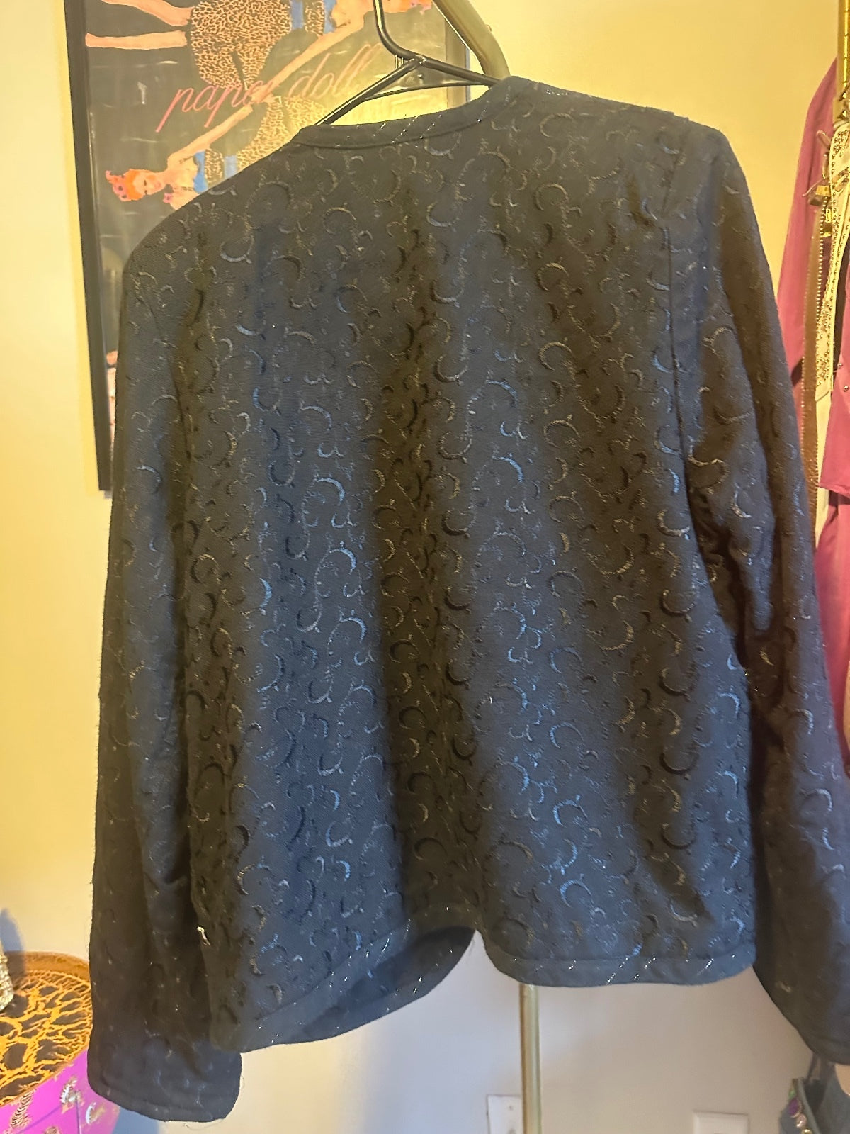 Vintage Crystal Embellished Patchwork Jacket