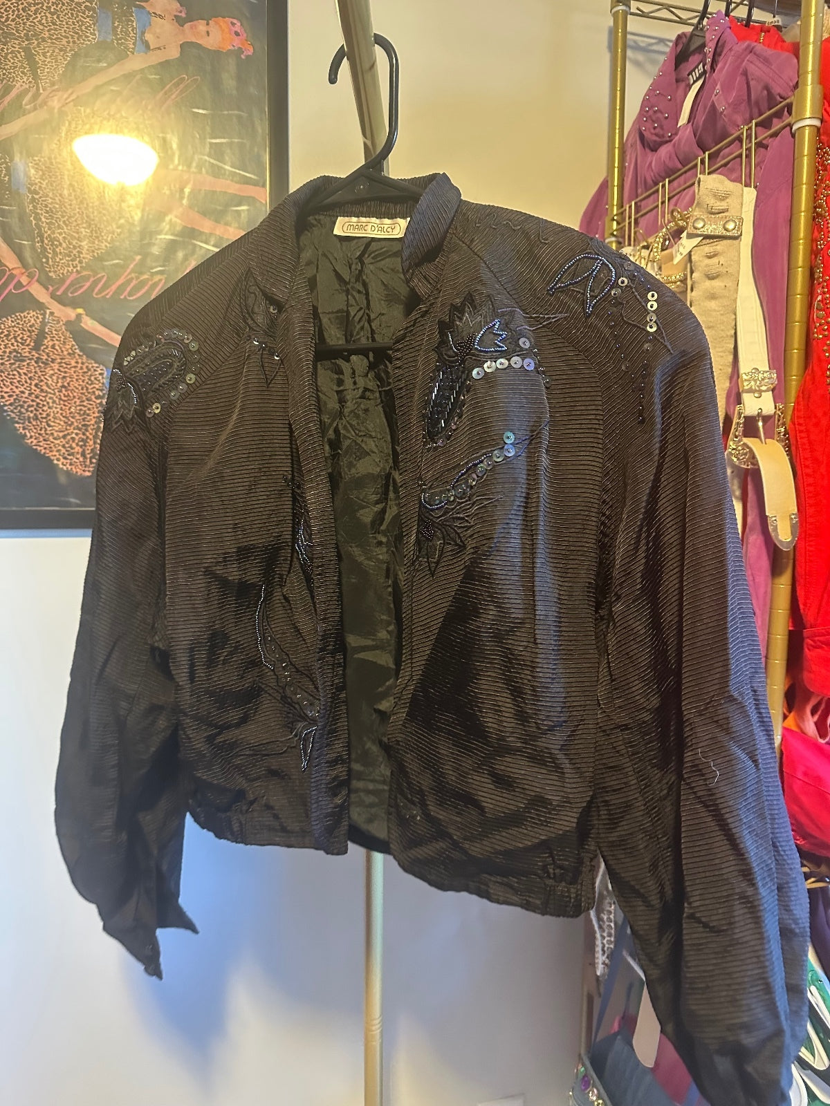 Vintage Marc D’Alcy Embellished Cropped Jacket