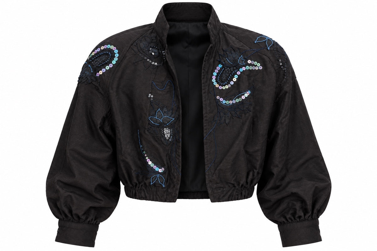 Vintage Marc D’Alcy Embellished Cropped Jacket