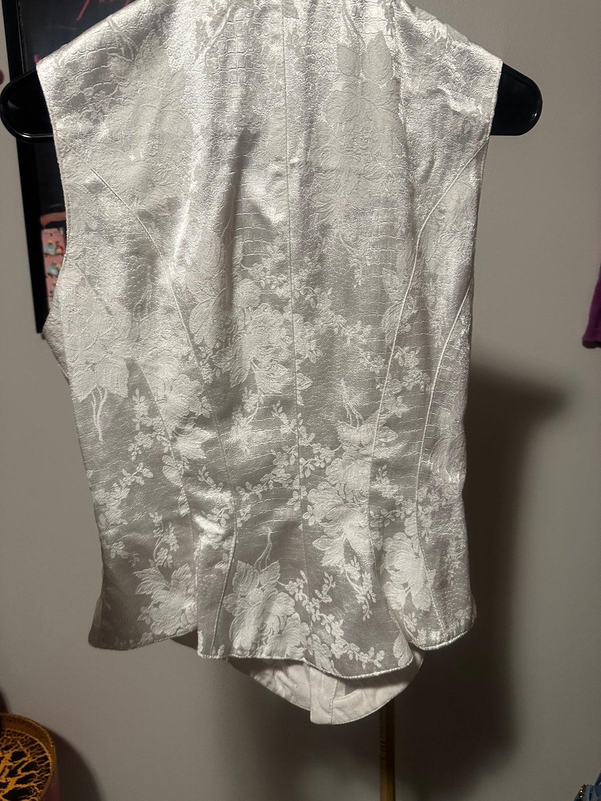 IIF White Brocade Corset Vest