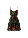 Love Moschino Tropical Parrot Fit & Flare Dress