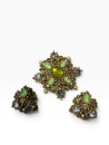 Vintage 1960s Florenza Brooch & Earrings Set
