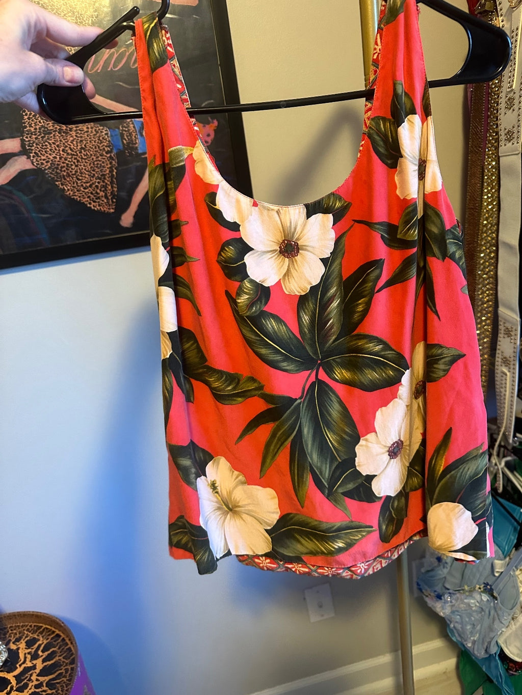 Pink Floral Silk Top & Skirt Set