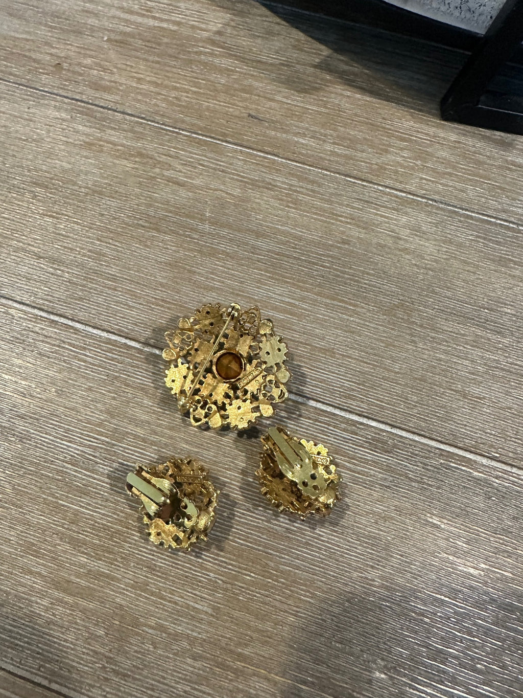 Vintage Florenza Brooch & Earrings Set