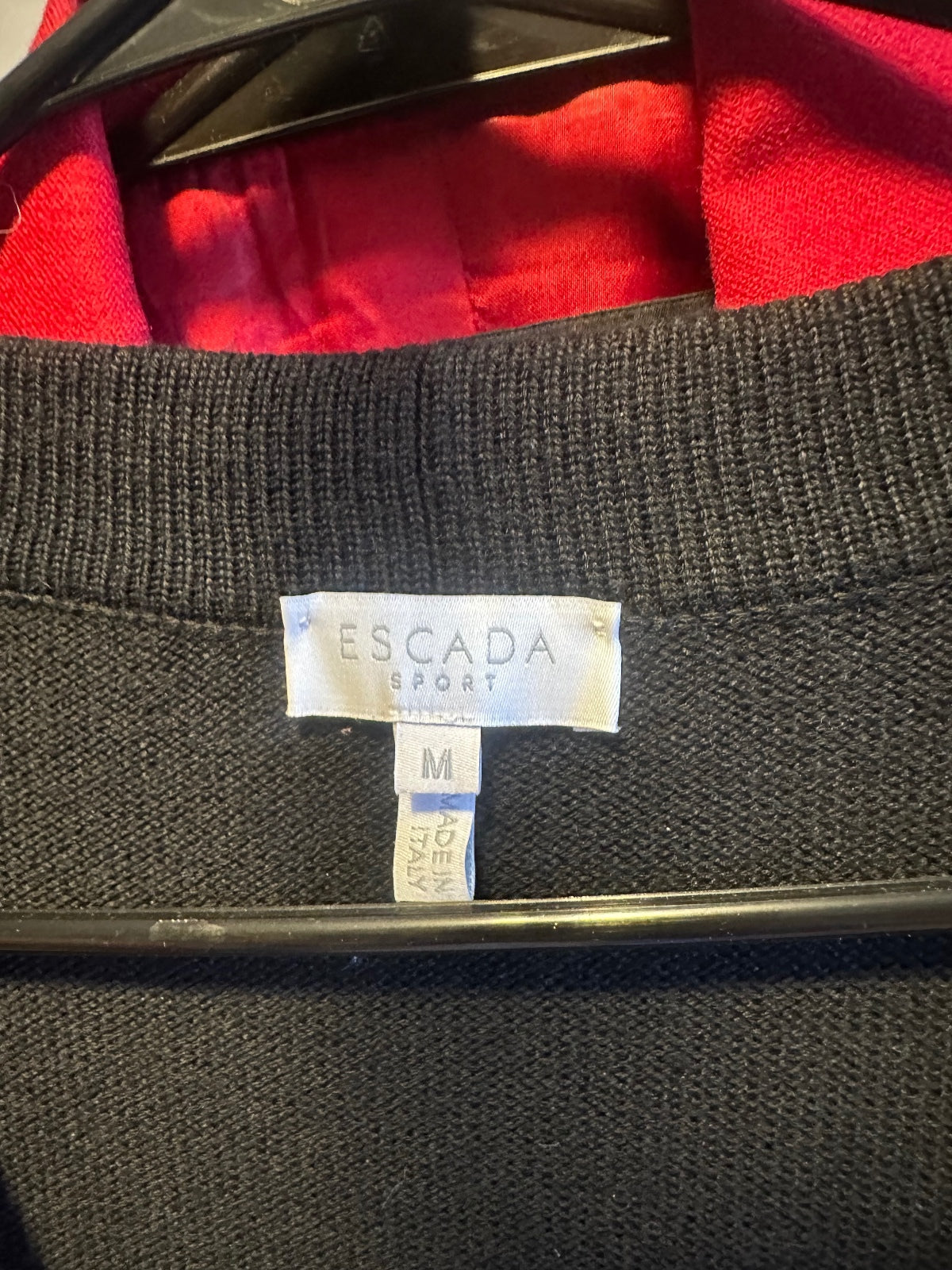 Vintage Escada Colorblock Knit Cardigan
