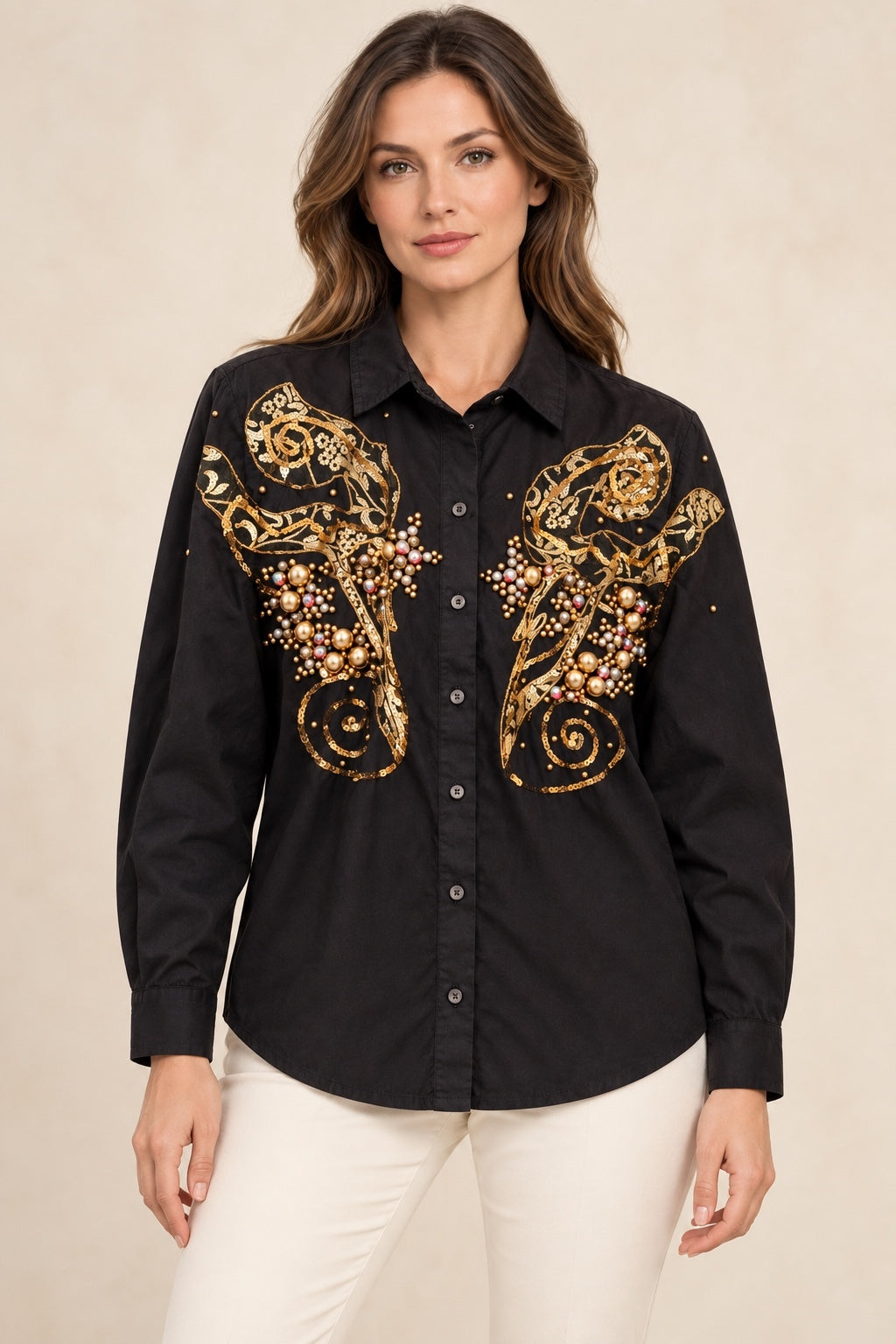 Vintage G.A.R. Embellished Statement Shirt