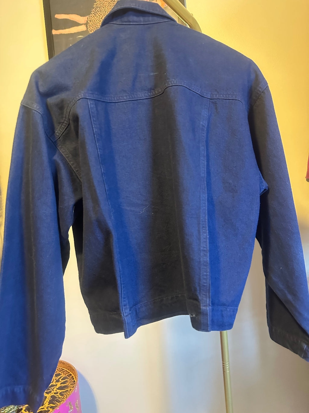 Vintage G.A.R. Embellished Denim Jacket – Dark Wash
