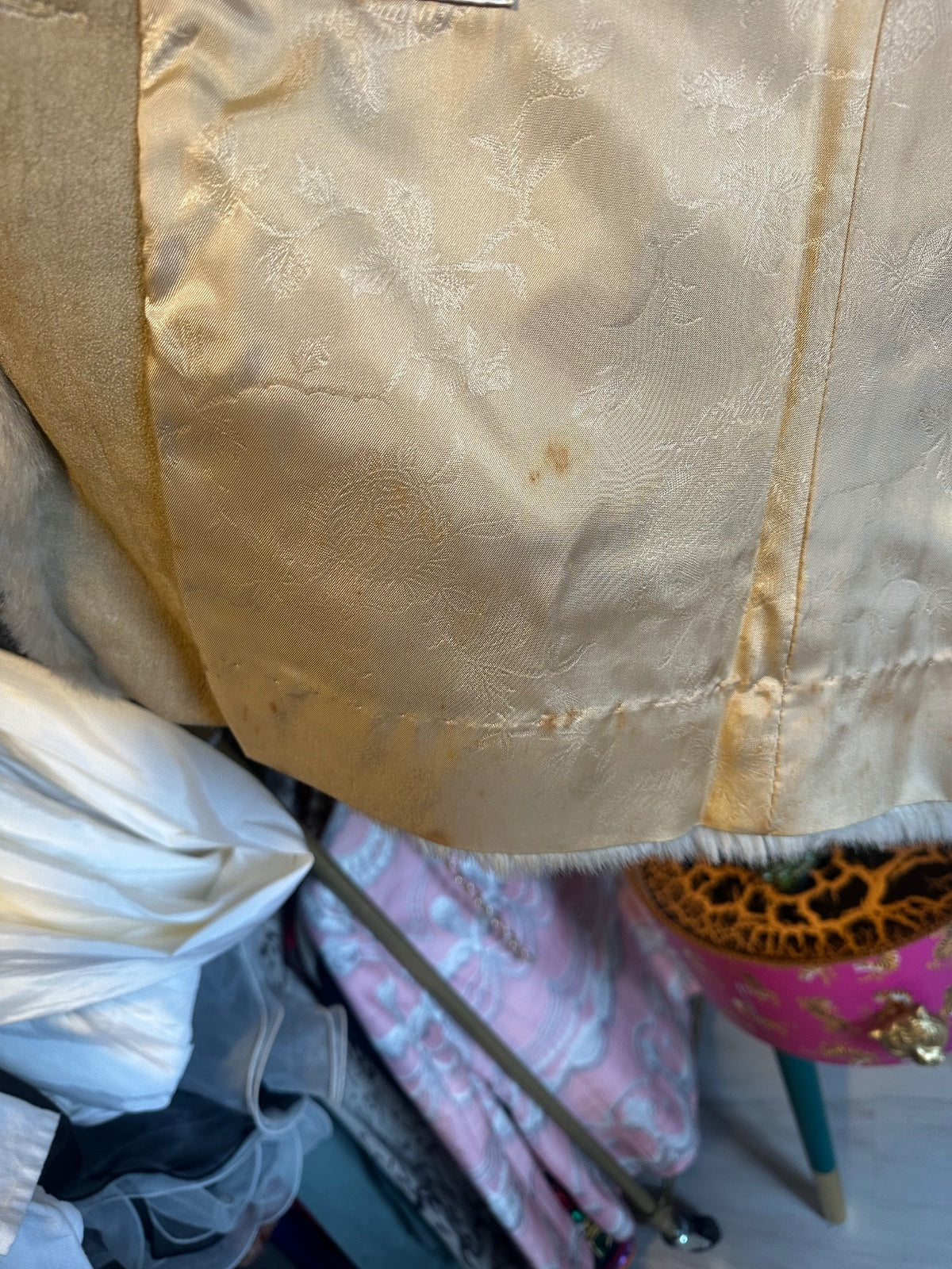 Vintage 1970s Mincara by Russel Taylor Luxury Faux Mink Coat – Cream Beige