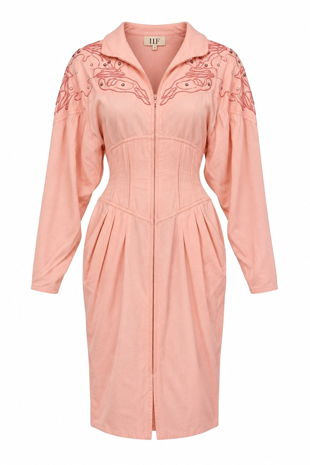 Vintage IIF Blush Pink Embellished Dress