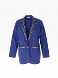 Rio Purple Embellished Blazer